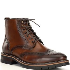 Men's Cody Wingtip Zip Boots Size 13